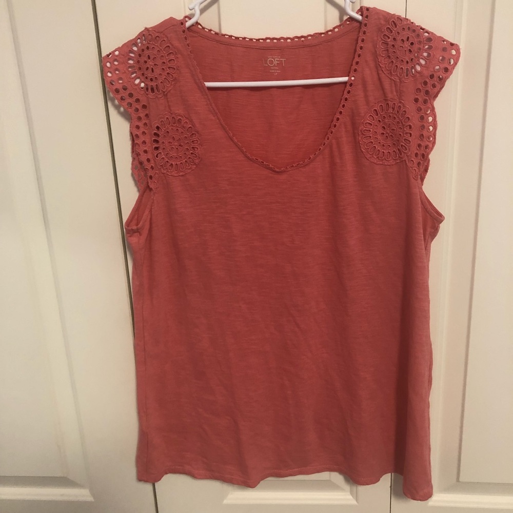 Loft salmon pink shirt Size LP